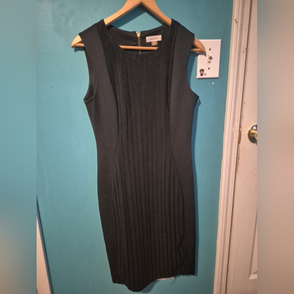 Black Sheath Dress with Square Neck for Cocktail